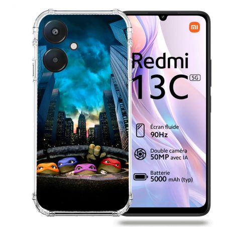 Coque Renforcée Pour Xiaomi Redmi 13C 5G Tortue Ninja Ville