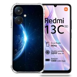 Coque Renforcée Pour Xiaomi Redmi 13C 5G Univers Planete Terre