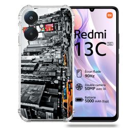 Coque Renforcée Pour Xiaomi Redmi 13C 5G Voyage Amerique USA New York Taxi