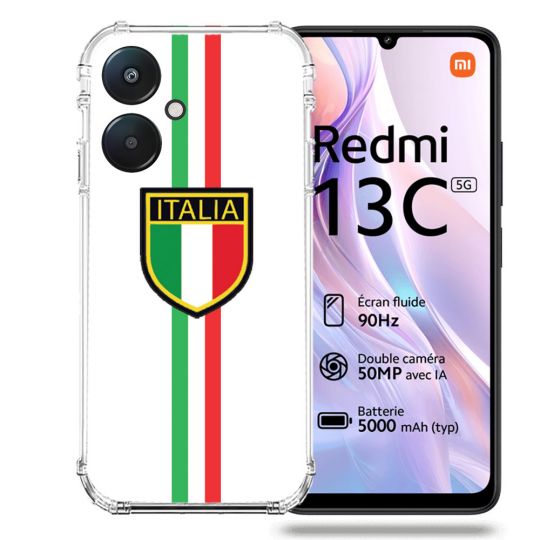 Coque Renforcée Pour Xiaomi Redmi 13C 5G Voyage Italie 3 Blanc