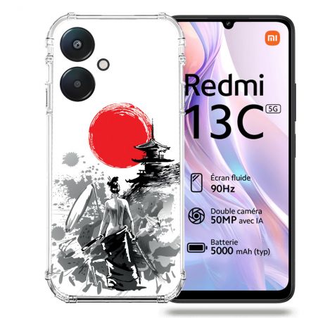 Coque Renforcée Pour Xiaomi Redmi 13C 5G Voyage Japon Femme