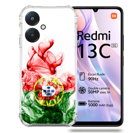 Coque Renforcée Pour Xiaomi Redmi 13C 5G Voyage Portugal Flamme