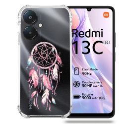 Coque Transparente Pour Xiaomi Redmi 13C 5G Attrape Reve Rose