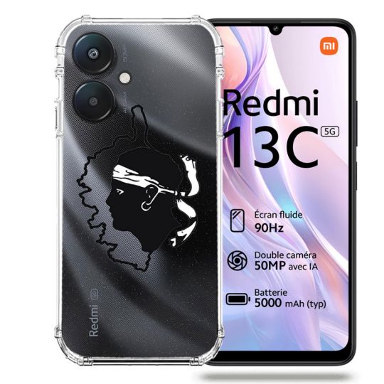 Coque Transparente Pour Xiaomi Redmi 13C 5G Cœur infini