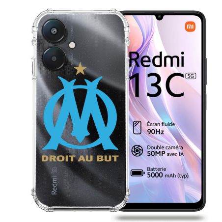 Coque Transparente Pour Xiaomi Redmi 13C 5G Foot Olympique Marseille OM