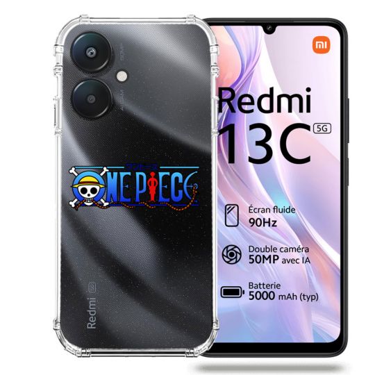 Coque Transparente Pour Xiaomi Redmi 13C 5G One Piece Logo