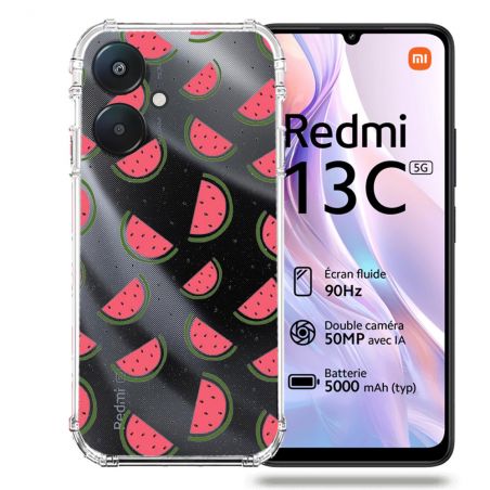 Coque Transparente Pour Xiaomi Redmi 13C 5G Pasteque
