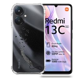 Coque Transparente Pour Xiaomi Redmi 13C 5G Plume Infini