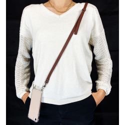 Coque Transparente Pour Xiaomi Redmi 13C 5G Lanière / Cordon Cuir 2 Marron