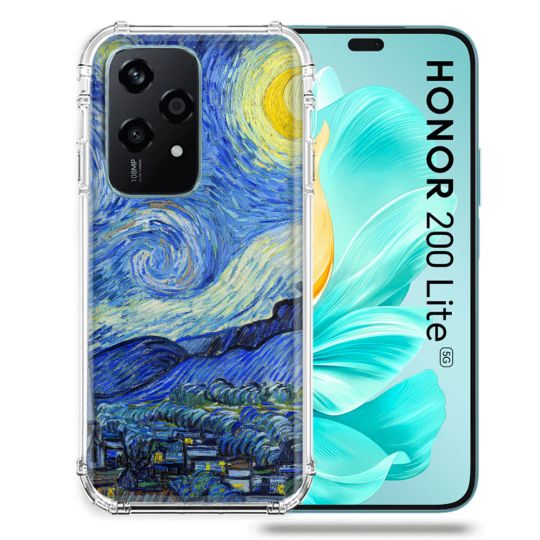 Coque Renforcée Pour Honor 200 Lite 5G Peinture La nuit étoilée