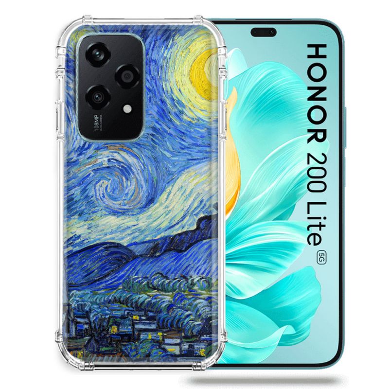 Coque Renforcée Pour Honor 200 Lite 5G Peinture La nuit étoilée