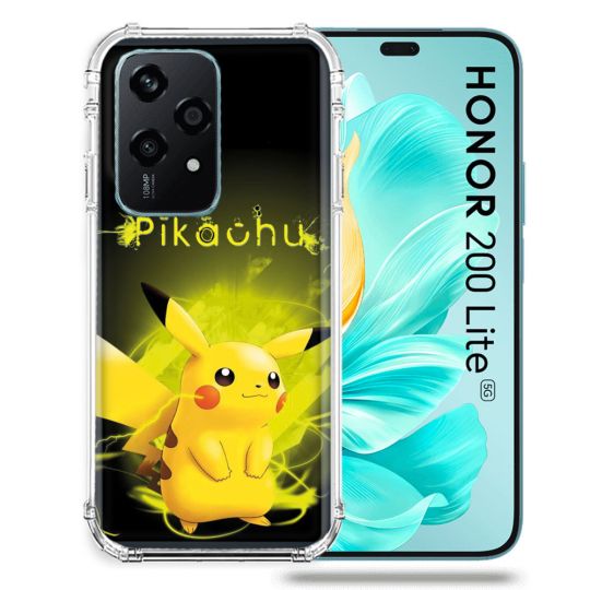 Coque Renforcée Pour Honor 200 Lite 5G Pokemon Pikachu Eclair