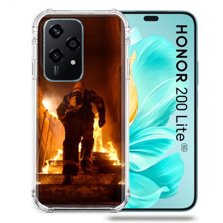 Coque Renforcée Pour Honor 200 Lite 5G Pompier Escalier