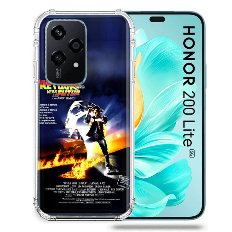 Coque Renforcée Pour Honor 200 Lite 5G Retour Vers Le Futur Affiche