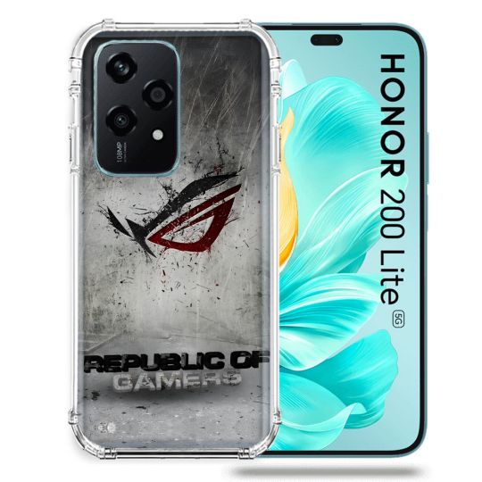 Coque Renforcée Pour Honor 200 Lite 5G ROG Gris