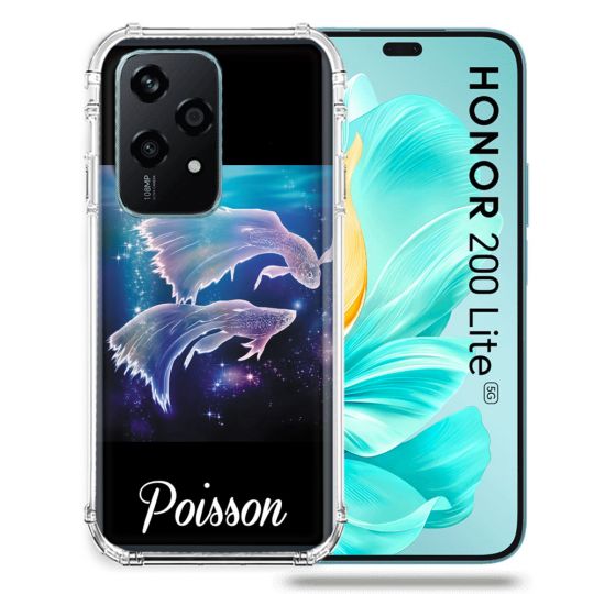 Coque Renforcée Pour Honor 200 Lite 5G Signe Zodiaque 2 Poisson