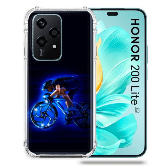 Coque Renforcée Pour Honor 200 Lite 5G Sport Cyclisme Bleu