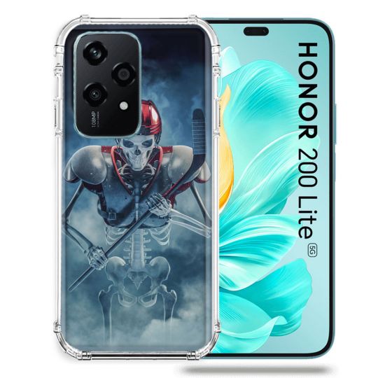 Coque Renforcée Pour Honor 200 Lite 5G Sport Hockey Squelette