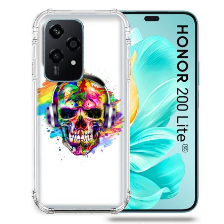 Coque Renforcée Pour Honor 200 Lite 5G Tete de Mort Tag