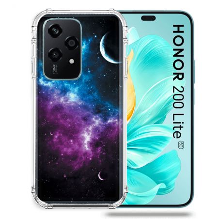 Coque Renforcée Pour Honor 200 Lite 5G Univers Bleu Violet