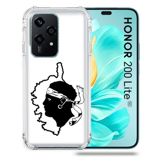 Coque Renforcée Pour Honor 200 Lite 5G Voyage Corse Blanc