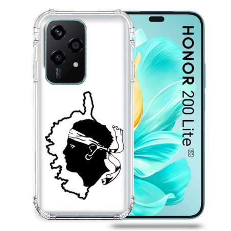 Coque Renforcée Pour Honor 200 Lite 5G Voyage Corse Blanc