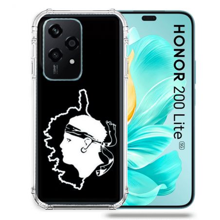 Coque Renforcée Pour Honor 200 Lite 5G Voyage Corse Noir