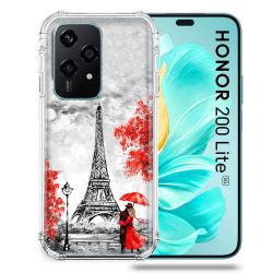 Coque Renforcée Pour Honor 200 Lite 5G Voyage France Paris Rouge