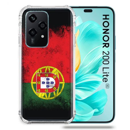 Coque Renforcée Pour Honor 200 Lite 5G Voyage Portugal Drapeau