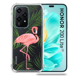 Coque Transparente Pour Honor 200 Lite 5G Flamant Rose