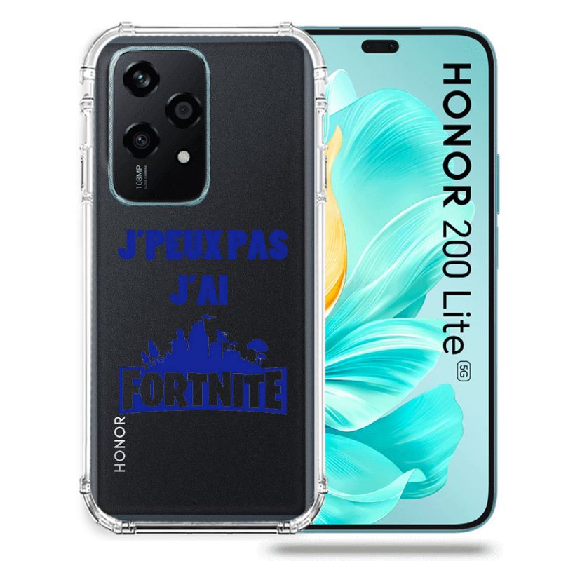 Coque Transparente Pour Honor 200 Lite 5G Jpeux pas jai Fortnite