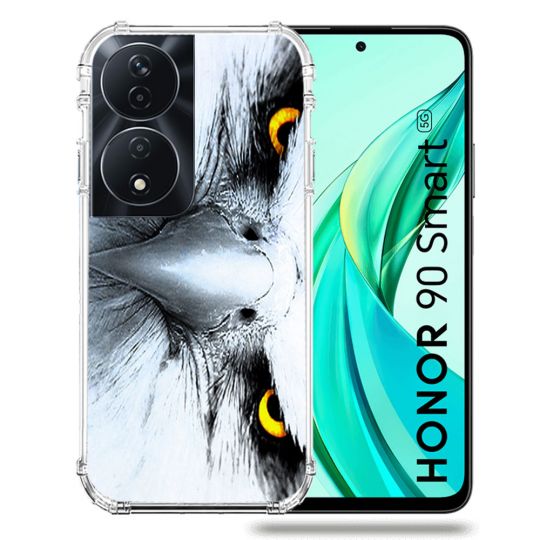 Coque Renforcée Pour Honor 90 Smart 5G Animal Aigle Royal Blanc