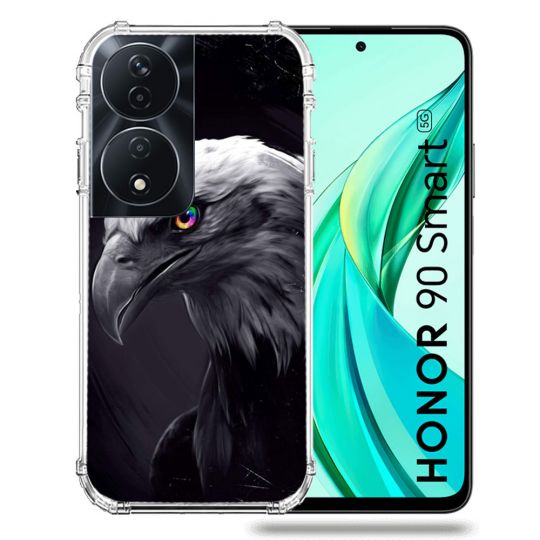 Coque Renforcée Pour Honor 90 Smart 5G Animal Aigle Royal Noir