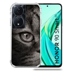 Coque Renforcée Pour Honor 90 Smart 5G Animal Chat Gris