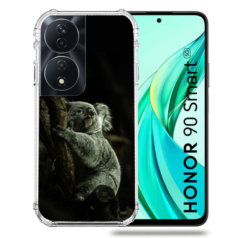 Coque Renforcée Pour Honor 90 Smart 5G Animal Koala Noir