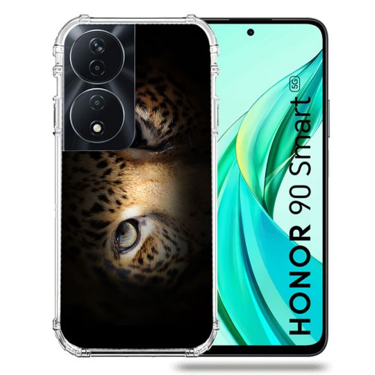 Coque Renforcée Pour Honor 90 Smart 5G Animal Leopard Yeux