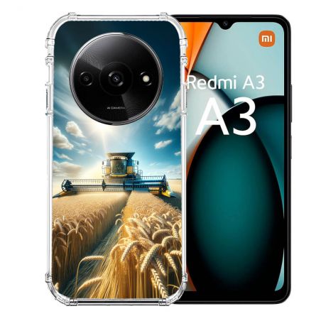 Coque Renforcée Pour Xiaomi Redmi A3 Agriculture Moissonneuse Blé