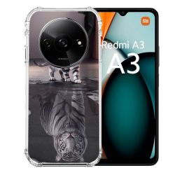 Coque Renforcée Pour Xiaomi Redmi A3 Animal Chat Reflet