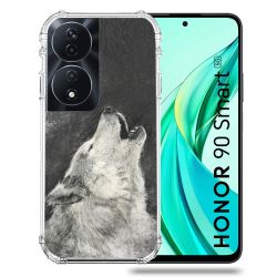 Coque Renforcée Pour Honor 90 Smart 5G Animal Loup Hurlement