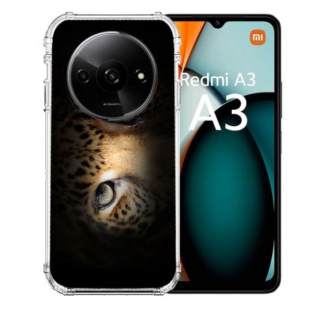 Coque Renforcée Pour Xiaomi Redmi A3 Animal Leopard Yeux