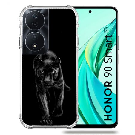 Coque Renforcée Pour Honor 90 Smart 5G Animal Panthère Noire