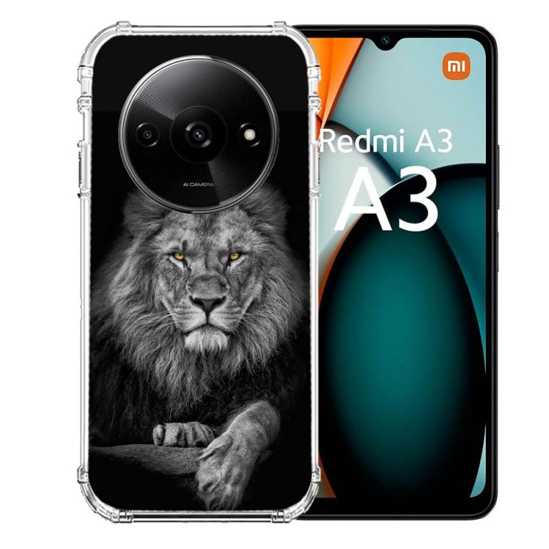 Coque Renforcée Pour Xiaomi Redmi A3 Animal Lion Majestueux