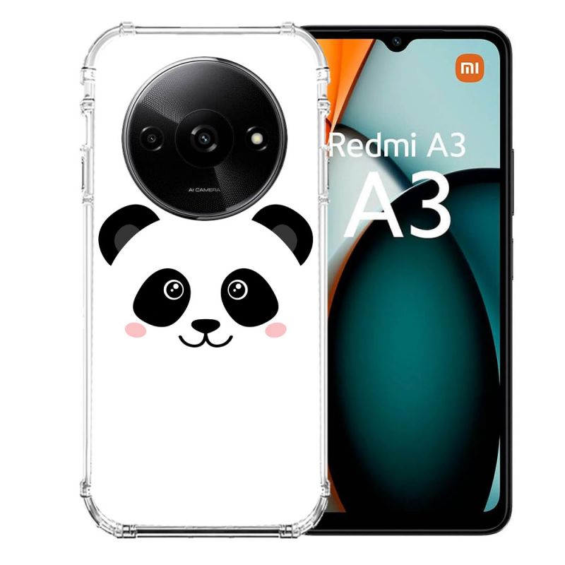 Coque Renforcée Pour Xiaomi Redmi A3 Animal Panda Blanc