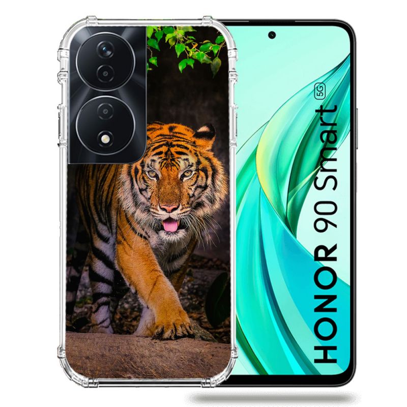 Coque Renforcée Pour Honor 90 Smart 5G Animal Tigre Jungle