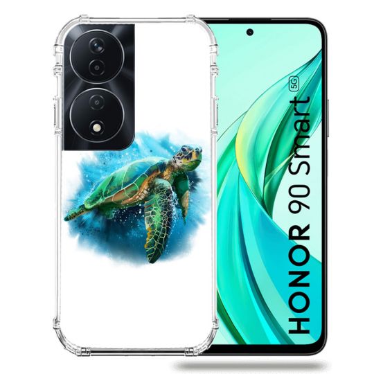 Coque Renforcée Pour Honor 90 Smart 5G Animal Tortue Blanche multicolore