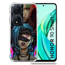 Coque Renforcée Pour Honor 90 Smart 5G Arcane Jynx Bleu