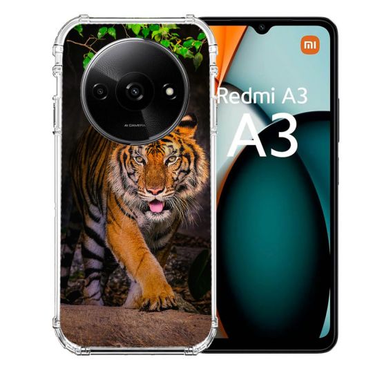 Coque Renforcée Pour Xiaomi Redmi A3 Animal Tigre Jungle