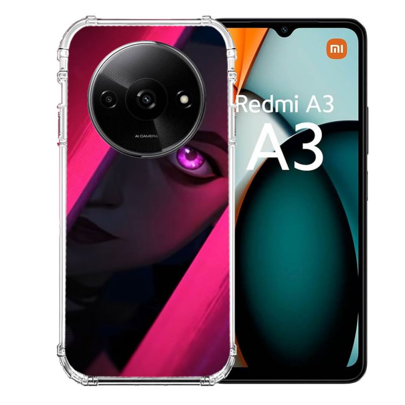 Coque Renforcée Pour Xiaomi Redmi A3 Arcane Jynx Rose