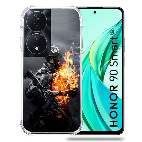 Coque Renforcée Pour Honor 90 Smart 5G Call Of Duty Squelette