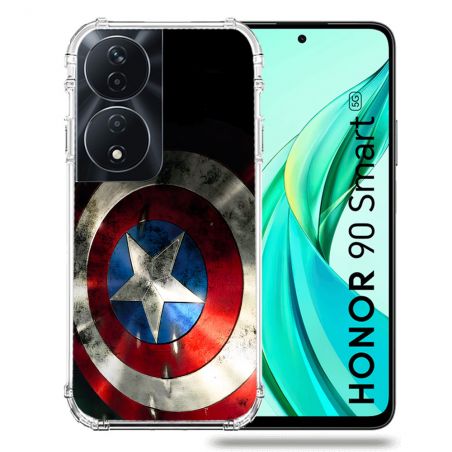 Coque Renforcée Pour Honor 90 Smart 5G Captain America Bouclier
